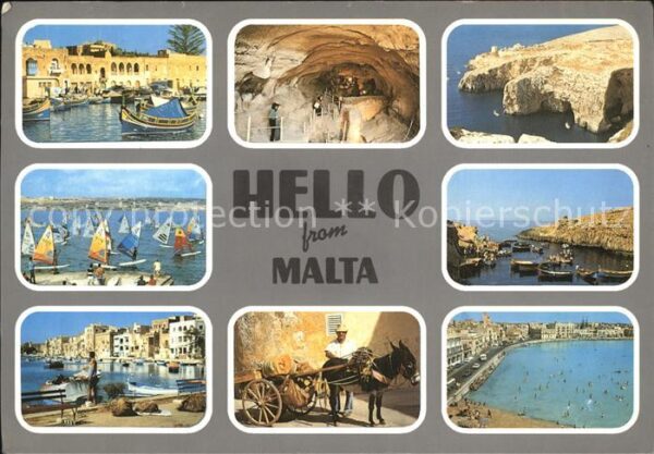 Malta Fischerhafen Wassersport Gemüsehändler