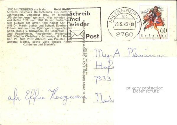 Miltenberg Main Hotel Riesen – Bild 2
