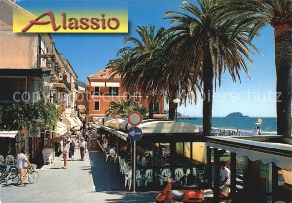 ALASSIO Savona Liguria IT Roma street Gallinara island
