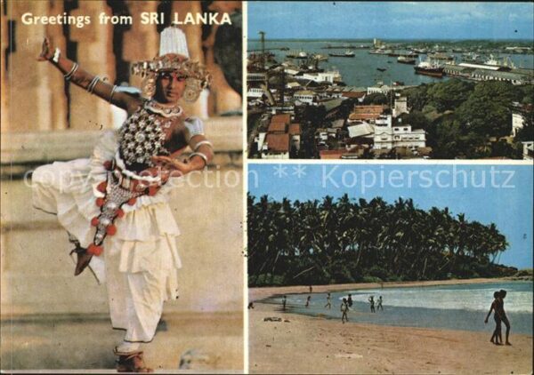 Sri Lanka Kandyan Dancer Colombo Harbour Strand
