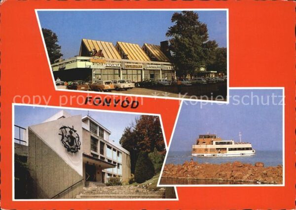 Fonyod Fuerdoe Einkaufszentrum Personenschiff
