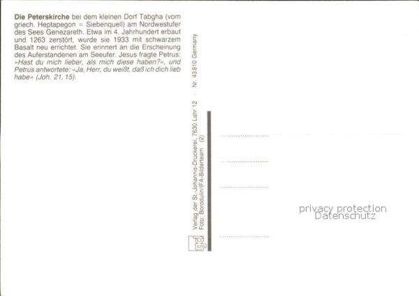 Tabgha Peterskirche – Bild 2