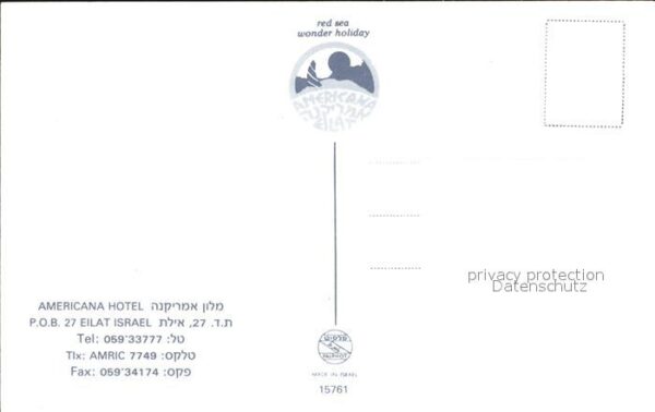 Eilat Eilath Israel Americana Hotel – Bild 2