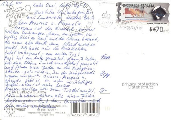 Lanzarote Kanarische Inseln Playa Blanca – Bild 2