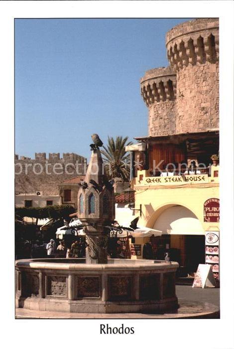 Rhodos Rhodes Aegaeis Aida Clubschiff Karte