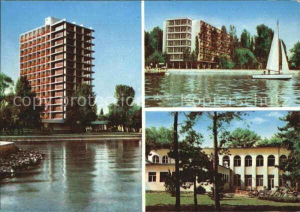 Siofok Segelboot Hochhaus