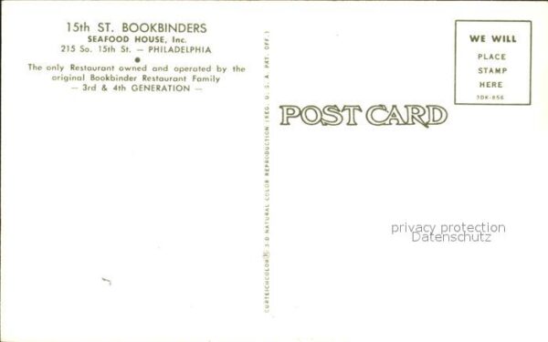 Philadelphia Pennsylvania Bookbinders Seafood House – Bild 2