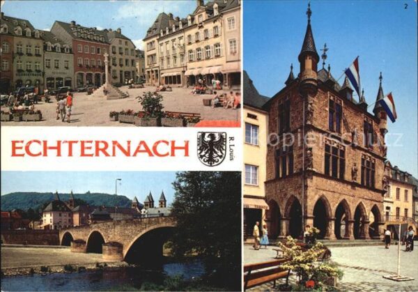 Echternach Place du Marche Denzelt Vue pittoresque