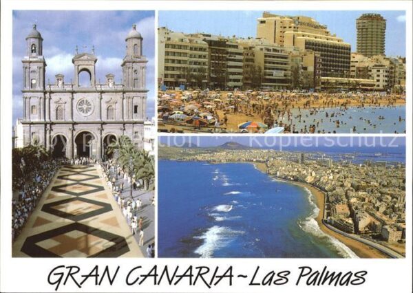 Las Palmas Gran Canaria Dom Strand Hotels Fliegeraufnahme