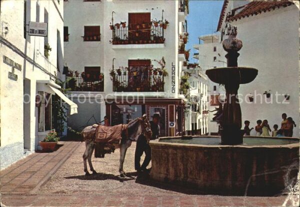Marbella Andalucia Esel am Brunnen