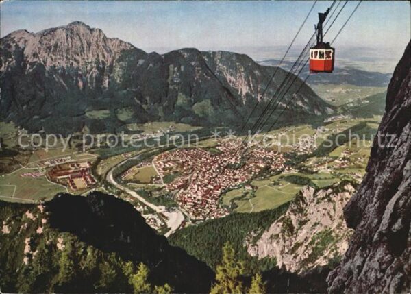 Bad Reichenhall Predigtstuhlbahn mit Hochstaufen und Zw