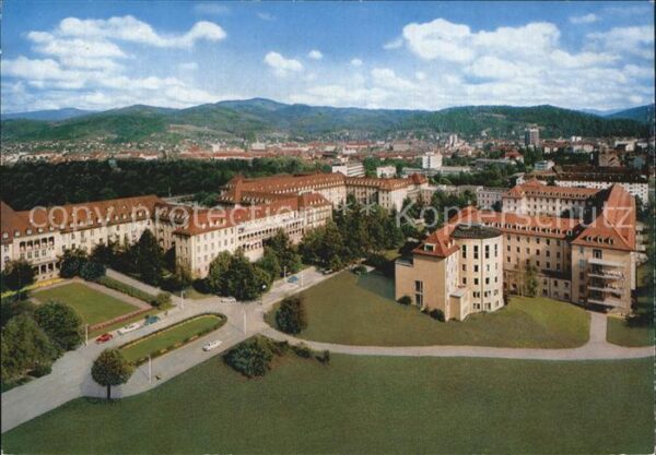 Freiburg Breisgau Universitätskliniken Fliegeraufnahme