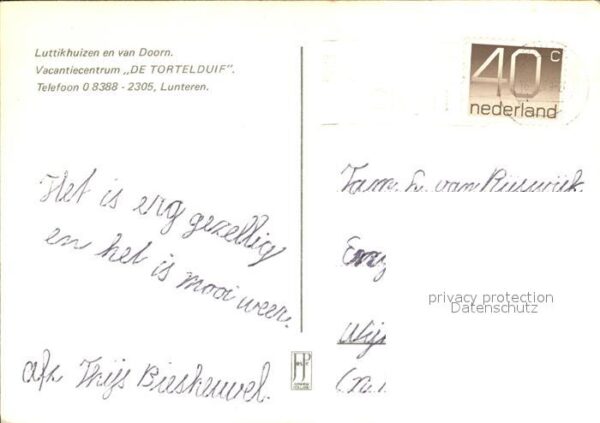 Lunteren Vakantiecentrum De Tortelduif Details – Bild 2
