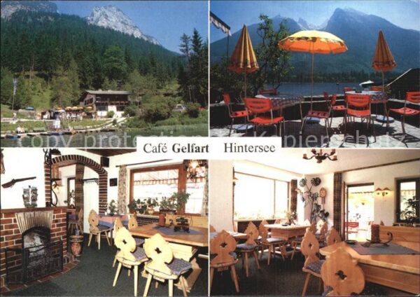Hintersee Berchtesgaden Cafe Gelfart Terrasse Gasträume