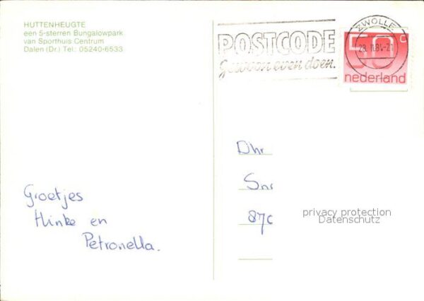 Dalen Drenthe Bungalowpark Huttenheugte Gaststätte Bo – Bild 2
