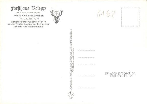 Spitzingsee Forsthaus Valepp Teilansichten – Bild 2