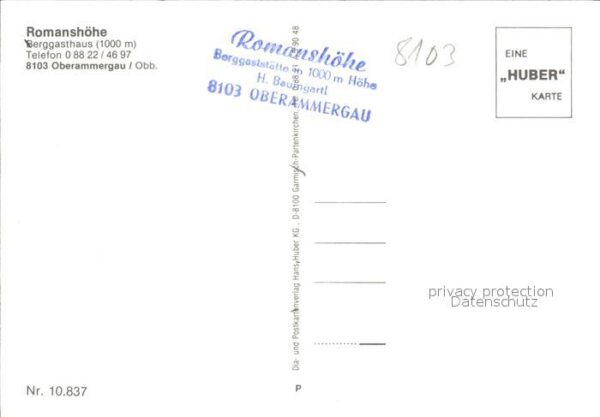 Oberammergau Berggasthaus Romanshöhe – Bild 2