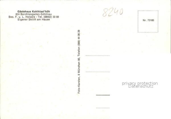 Schoenau Berchtesgaden Gästehaus Kohlhiaslhöh – Bild 2