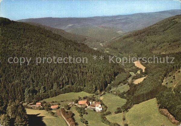 Struempfelbrunn Mühle im oberen Höllgrund Fliegeraufnah