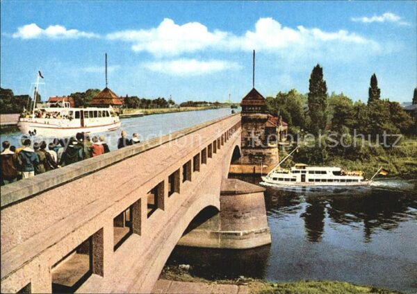 Minden Westfalen Wasserstrassenkreuz Brücke Mittellandka
