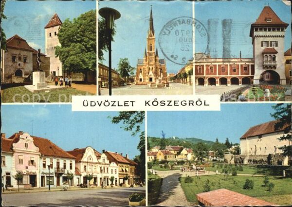 Koeszeg Schloss Kirche Dorfpartie