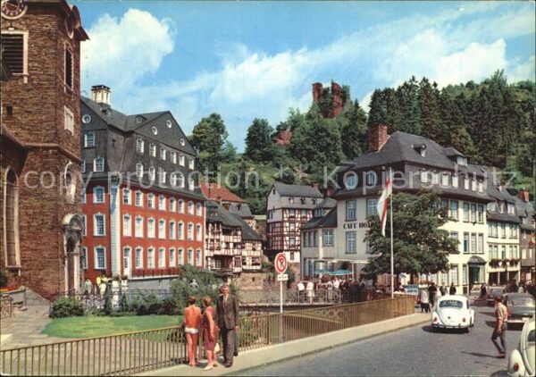 Monschau Rurbrücke Rotes Haus Ruine Haller