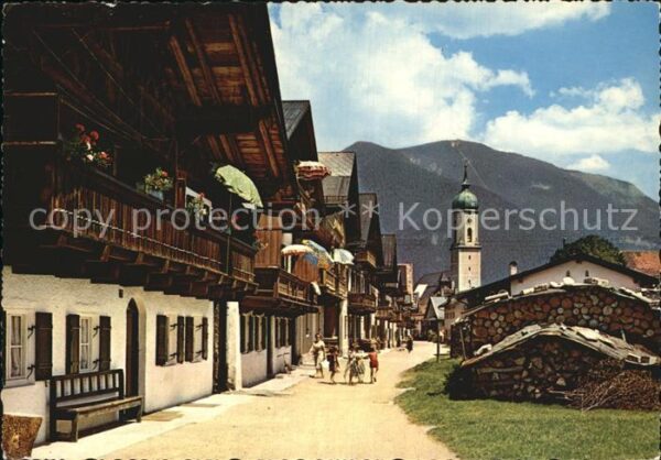 Garmisch-Partenkirchen Alte Dorfstrasse Kirche