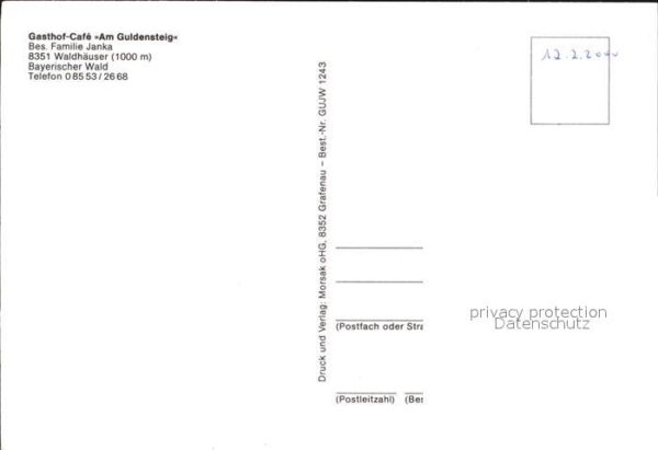 Waldhaeuser Neuschoenau Gasthof Cafê Am Guldensteig – Bild 2