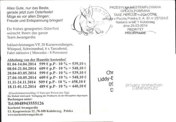 Kolobrzeg Polen Kurhotel Awangardia – Bild 2