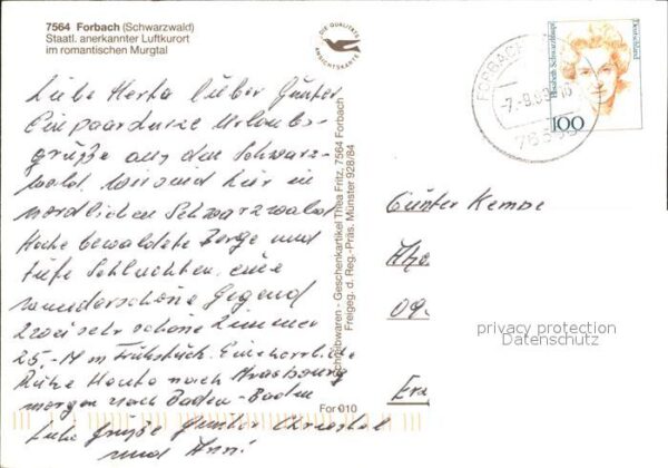 Forbach Baden Fliegeraufnahme Murgtal – Bild 2