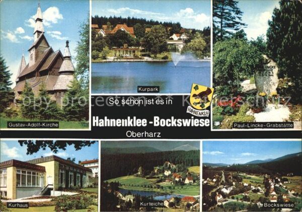 Hahnenklee-Bockswiese Harz Kurpark Gustav-Adolf-Kirche Kurhaus Pau