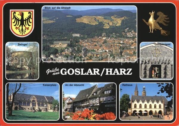 Goslar Fliegeraufnahme Zwinger Glockenspiel Ka