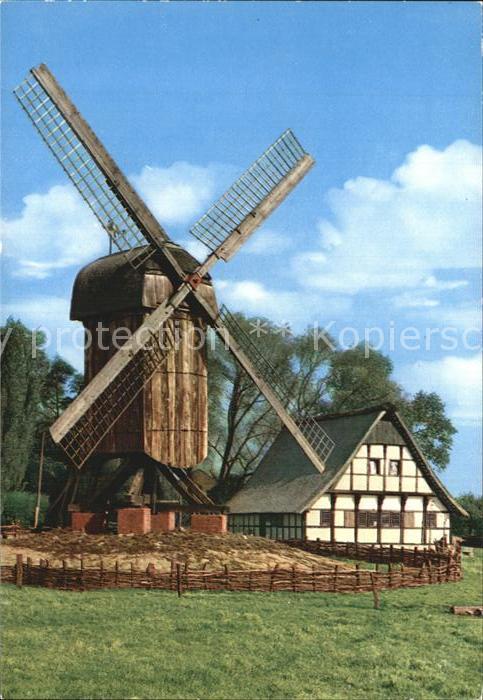 Muenster Westfalen Bockwindmühle und Mühlenhaus