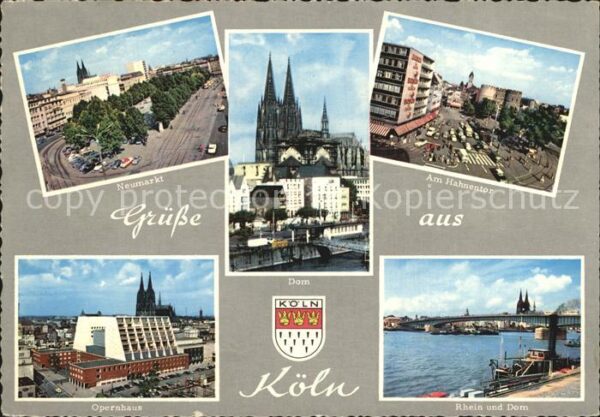 Koeln Rhein Neumarkt Hahentor Dom Opernhaus Rheinpa