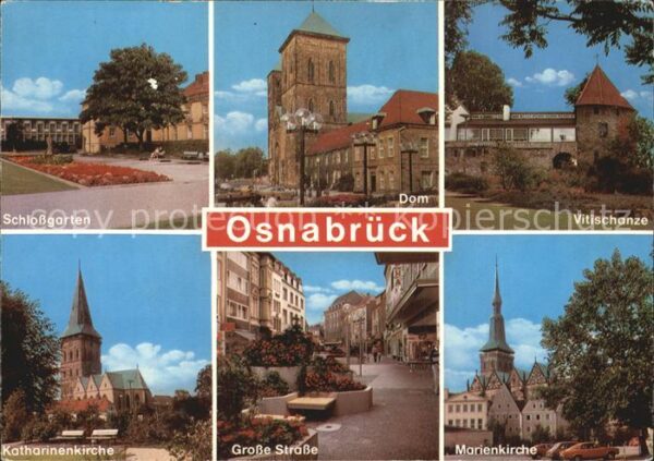 Osnabrueck Dom Schlossgarten Vitischanze Marienkir