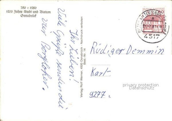 Osnabrueck Dom Schlossgarten Vitischanze Marienkir – Bild 2