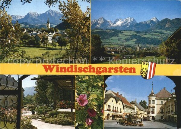 Windischgarsten mit Pyhrgas Totes Gebirge Marktplatz Ra