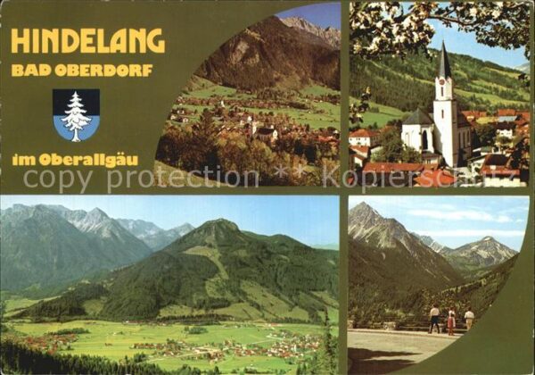 Hindelang Bad Bad-Oberdorf Fliegeraufnahme Kirchenpar