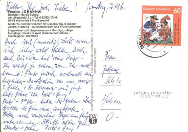 Wallenfels Oberfranken Pension Johanna – Bild 2
