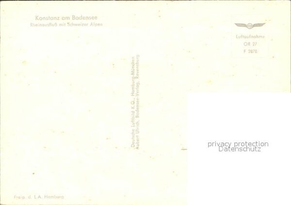 Konstanz Bodensee Fliegeraufnahme Rheinausfluss mit Alpen – Bild 2