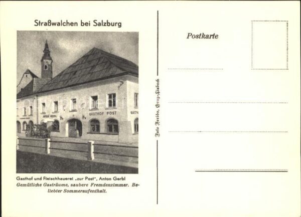 Salzburg Oesterreich Strasswalchen Gasthaus Zur Post