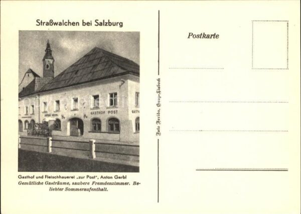Strasswalchen Gasthaus Fleischerei Zur Post