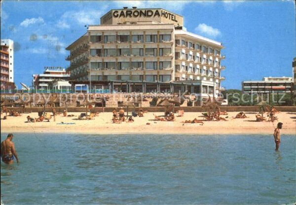 Playa de Palma Mallorca Hotel Gardona vom Strand aus gesehen