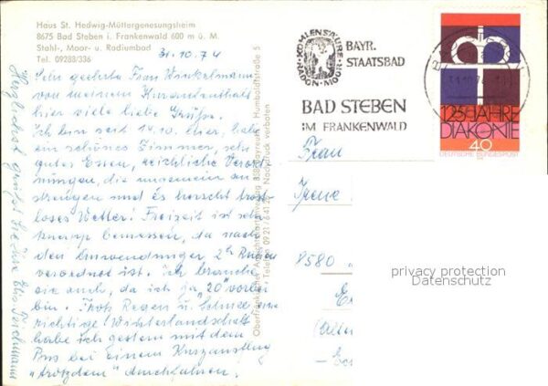 Bad Steben Haus Sankt Hedwig Müttergenesungsheim – Bild 2