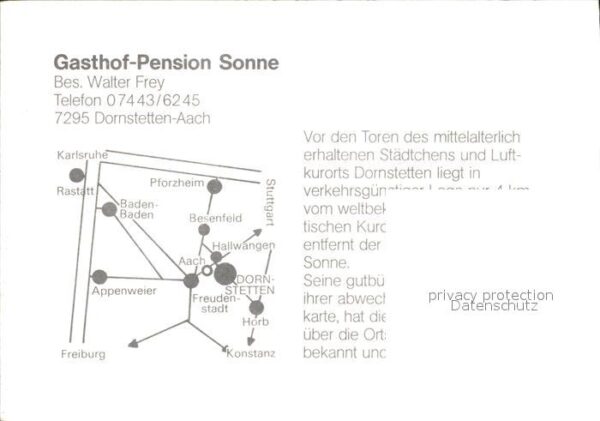 Dornstetten Wuerttemberg Gasthof Pension Sonne – Bild 2