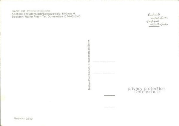 Aach Dornstetten Gasthof Pension Sonne – Bild 2