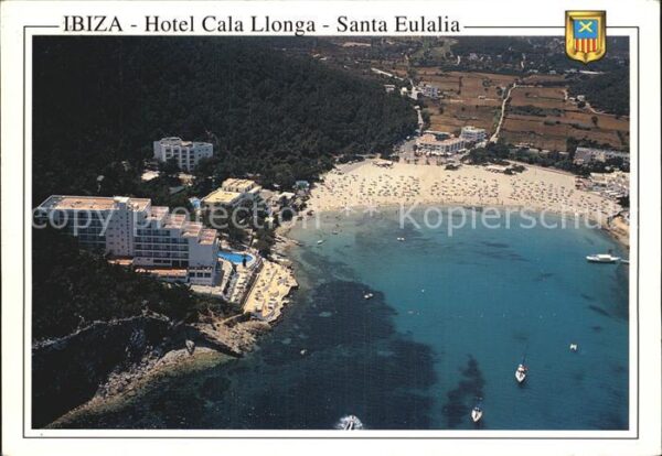 Santa Eulalia del Rio Fliegeraufnahme Hotel Cala Llonga