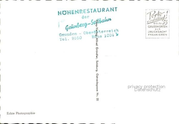 Gmunden Salzkammergut Grünberg Seilbahn – Bild 2