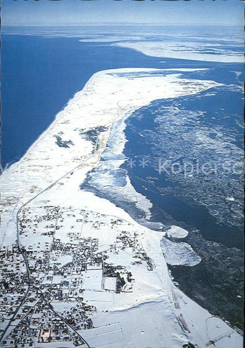 Sylt Fliegeraufnahme im Winter