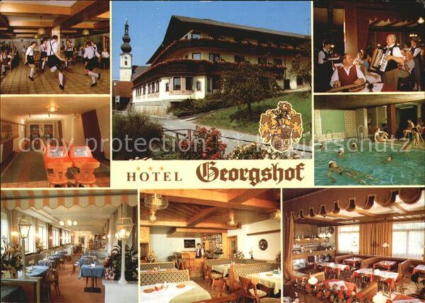 Waldzell Oberoesterreich Hotel Georgshof Hallenbad Speisesaal Ke